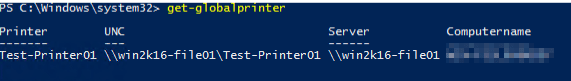 Get-GlobalPrinter